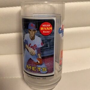 Nolan Ryan Mets Glass